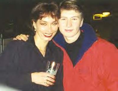 Maya and Alexei Yagudin after World Pros in Washington, D.C.