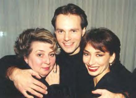 Maya, Evgeny, and coach, Tatiana Tarasova